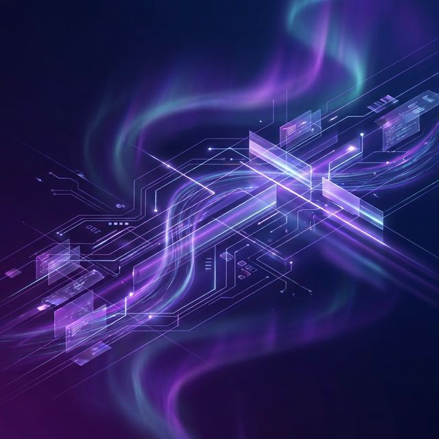 Abstract Data Flow Background Dark